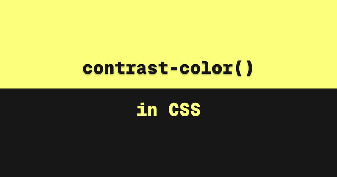 contrast-color() in CSS